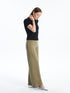 LC Waikiki Women's Wide Leg Straight With Elastic Waist Sweatpants